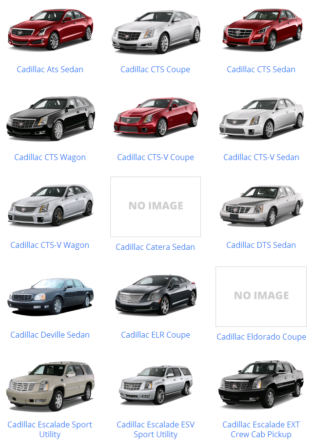 Các dòng xe Cadillac & mẫu xe Cadillac từ trước đến nay