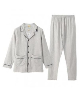 Cotton Long Sleeved Pajama Sets Men's Spring Autumn