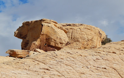 Red Rock Canyon es un área recreacional cerca de Las Vegas. Esta imagen recuerda La Esfinge, en Egipto