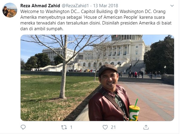 Gus Reza Ahmad Zahid ceramah di Amerika