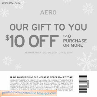 Free Printable Aeropostale Coupons