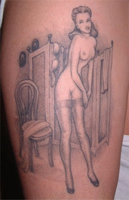 Sexy Pinup Girl Tattoo Design