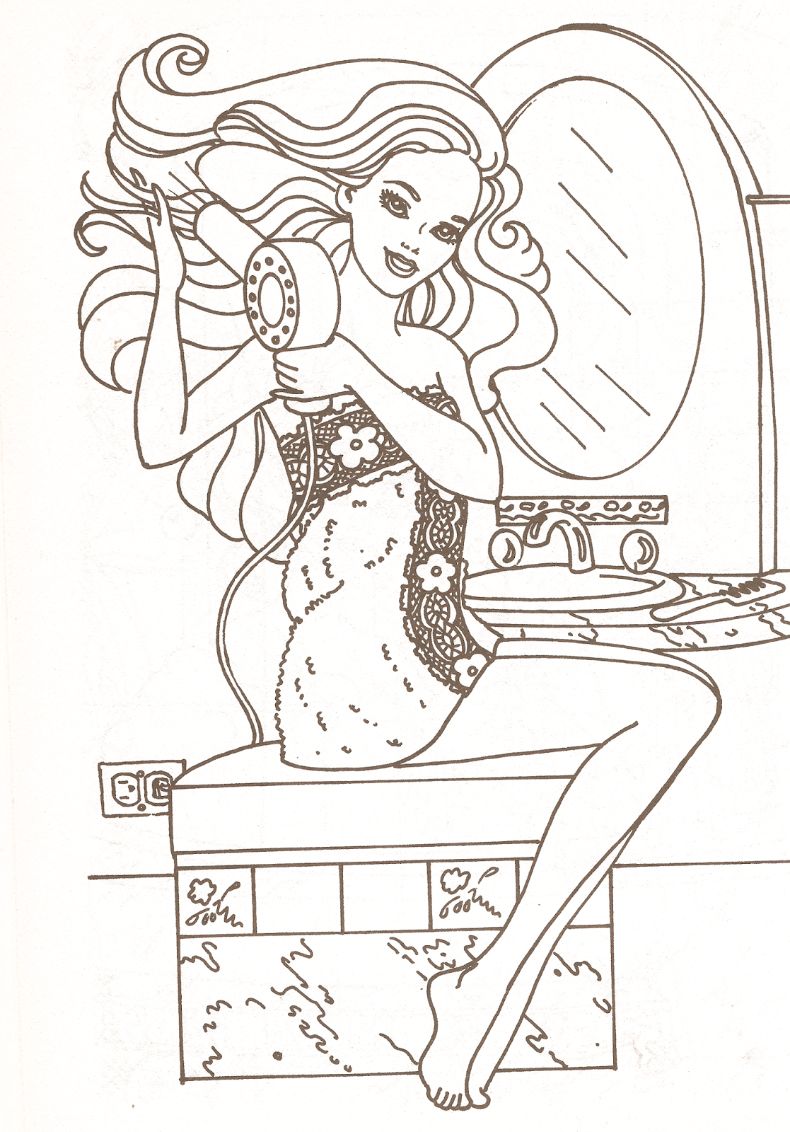 Download Miss Missy Paper Dolls: Barbie coloring pages part 2