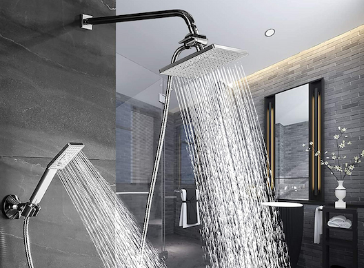 top mounted shower heads