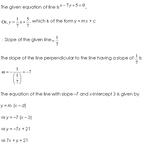 Solutions Class 11 Maths Chapter-10 (Straight Lines)