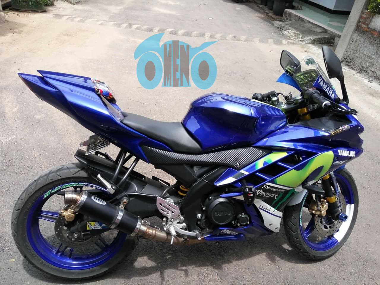 Gambar Modifikasi Yamaha R15 Movistar Blue Pangeran Modifikasi