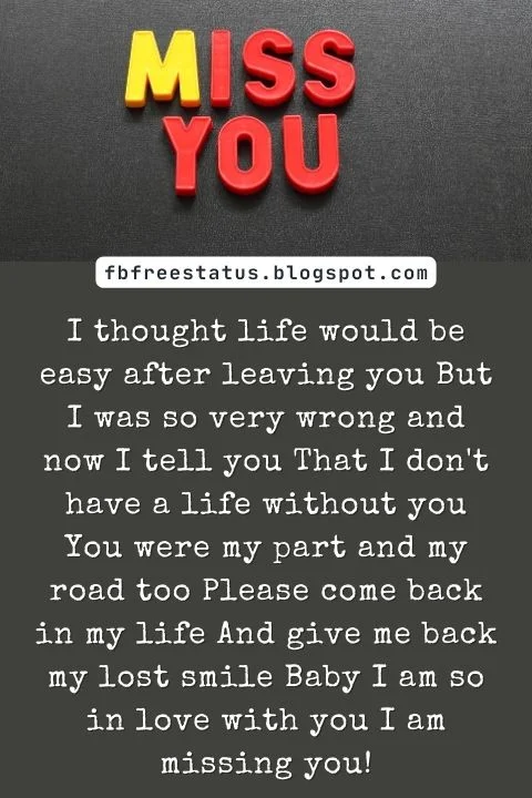 Missing You Messages For Ex-Boyfriend Missing You Messages For Ex-Boyfriend