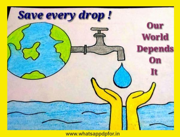 Share more than 147 save water earth drawing latest - vietkidsiq.edu.vn