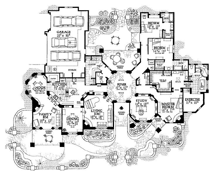 Gothic Mansion Floor Plans - AyanaHouse