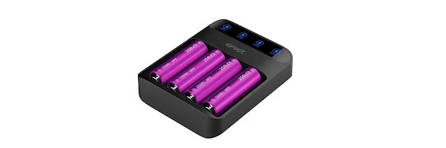 Batteries in charger