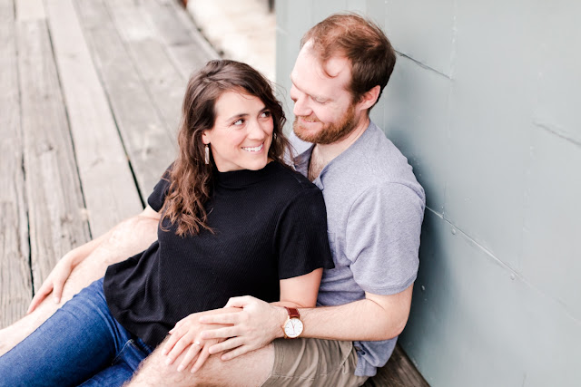 Spring Sunrise Engagement Session in Fells Point Baltimore photographed by Maryland Wedding Photographer Heather Ryan Photography