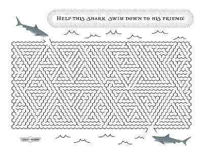 Print this Great White Shark Maze