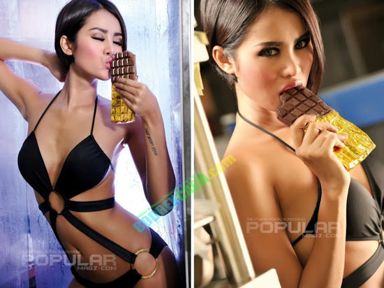 popular babe laras monca07 Foto Aksi HOT Laras Monca di Majalah Popular