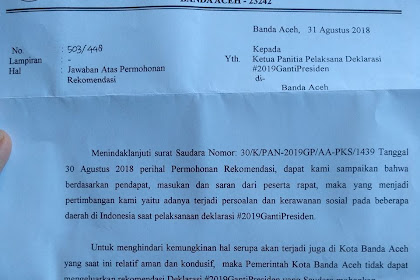 HANA IDIN ACARA DEKLARASI #2019GANTIPRESIDEN, NA CAN JI DEMO WALIKITA SINGOH