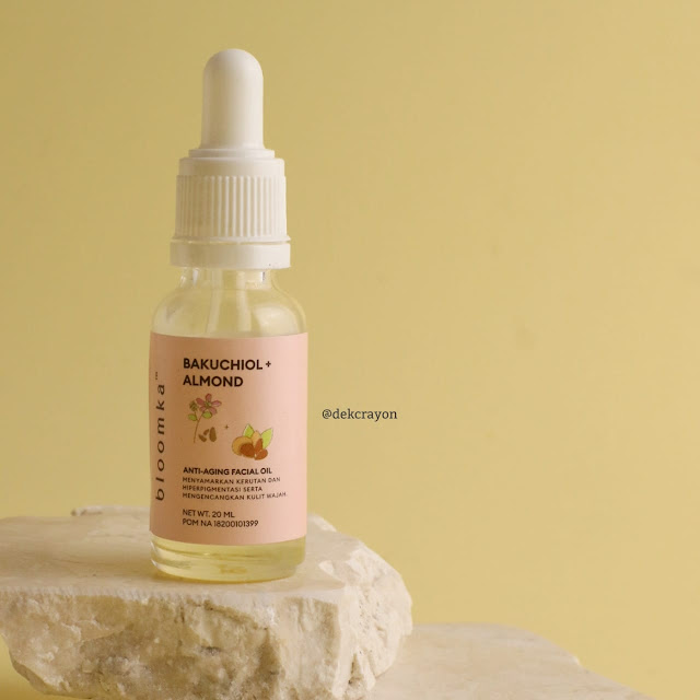 review bloomka bakuchiol almond anti aging face oil