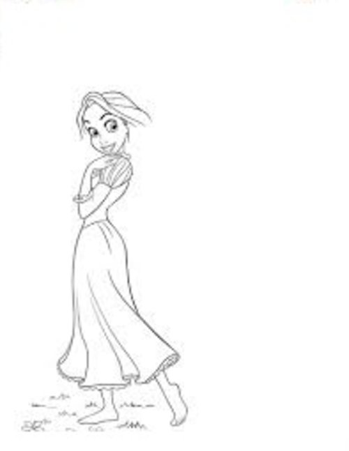 Tangled Coloring Page