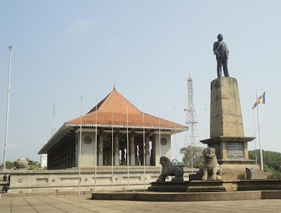 Front View of the Independence Memorial Hall in Sri Lanka