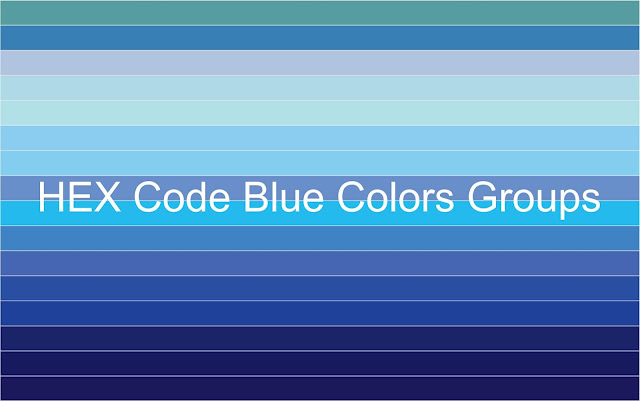 HEX Code Blue Colors Groups