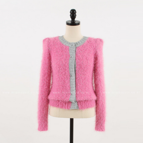 Fuzzy Knitted Cardigan