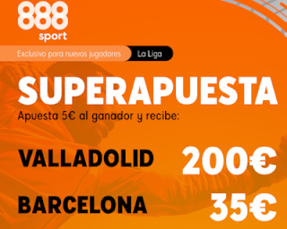 888sport Superapuesta Liga Valladolid vs Barcelona 11 julio 2020