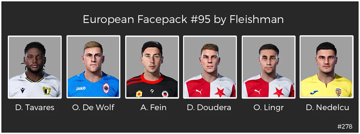 PES 2021 European Facepack #95 by Fleishman