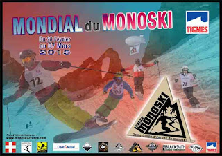 Affiche du Mondial 2015 de monoski à Tignes