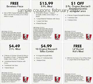 Kfc coupons february