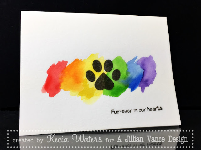 AJVD, Kecia Waters, pet sympathy, Kuretake, watercolors