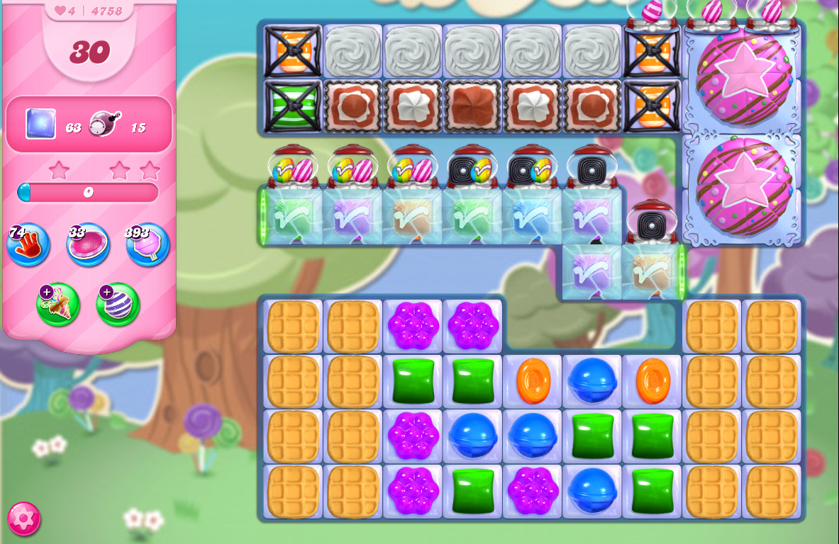 Candy Crush Saga level 4758