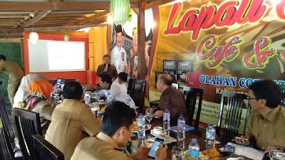 Bupati Ali Mukhni terima Kunker komisi II dan Pansus Ranperda Kawasan Industri DPRD Sumbar di Lapau Coklat