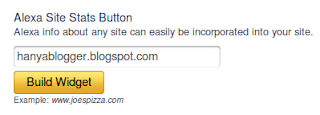 Memasang widget alexa di blog