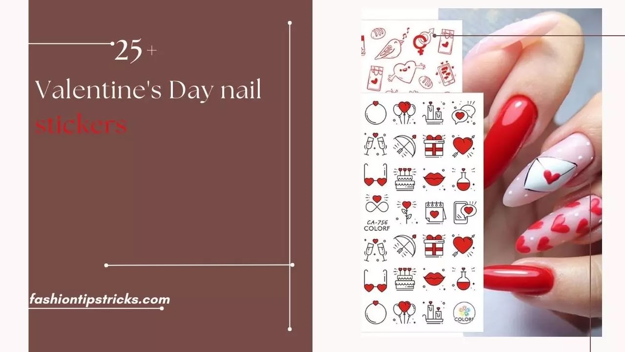 Valentine's Day nail stickers