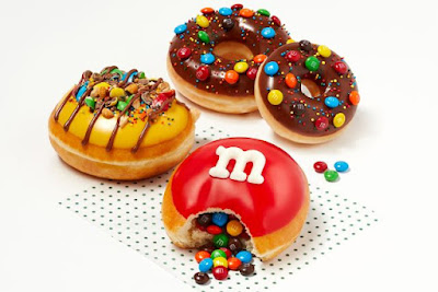 Krispy Kreme M&M's donuts