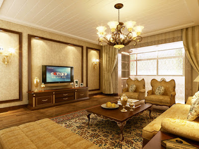 Thiết kế phòng khách chung cư theo phong cách cổ điển
