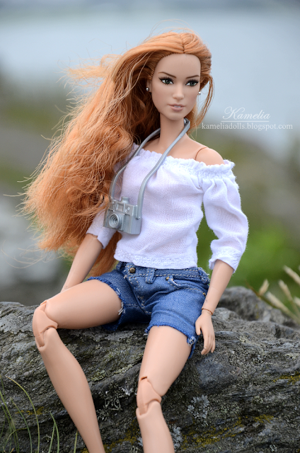 Denim shorts for made to move Barbie doll