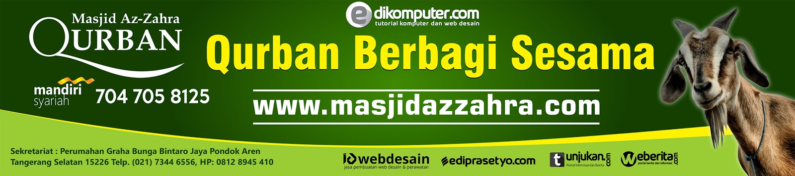 Download Banner  Qurban  Format Coreldraw Berbagi adsense 