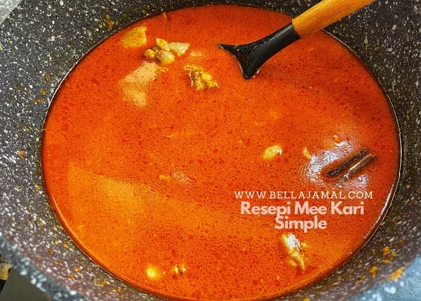 Resepi Mee Kari Ayam Simple, Paling Mudah & Sedap