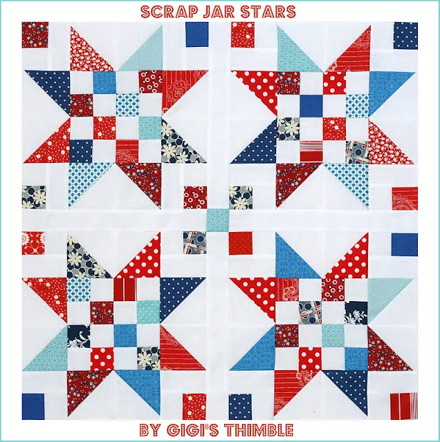 scrap jar stars quilt