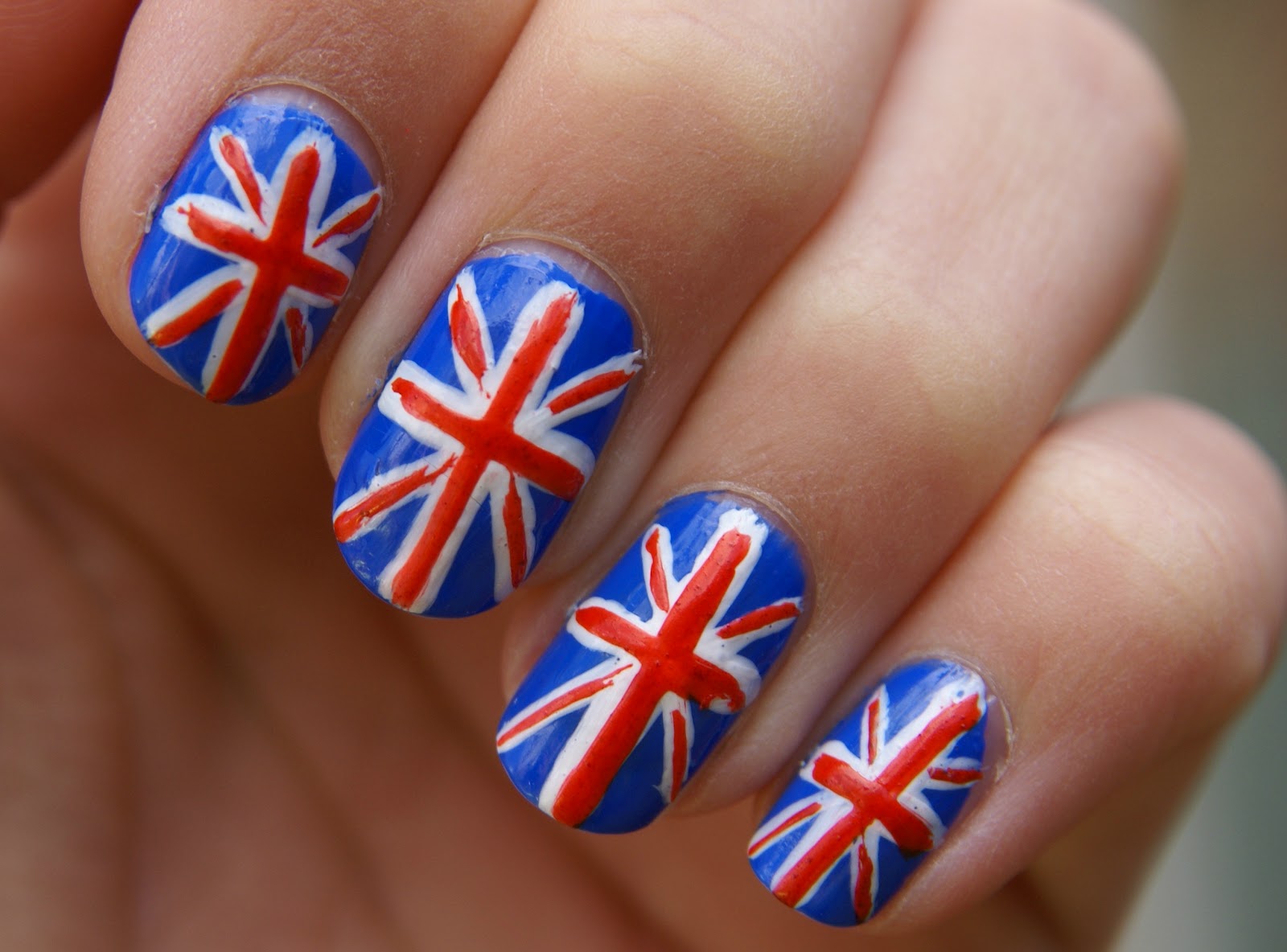 PiinkBeautyPrincess: Nail art: Union jack flag