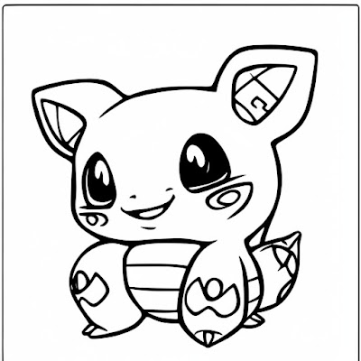 Baby Bulbasaur, Coloring Page