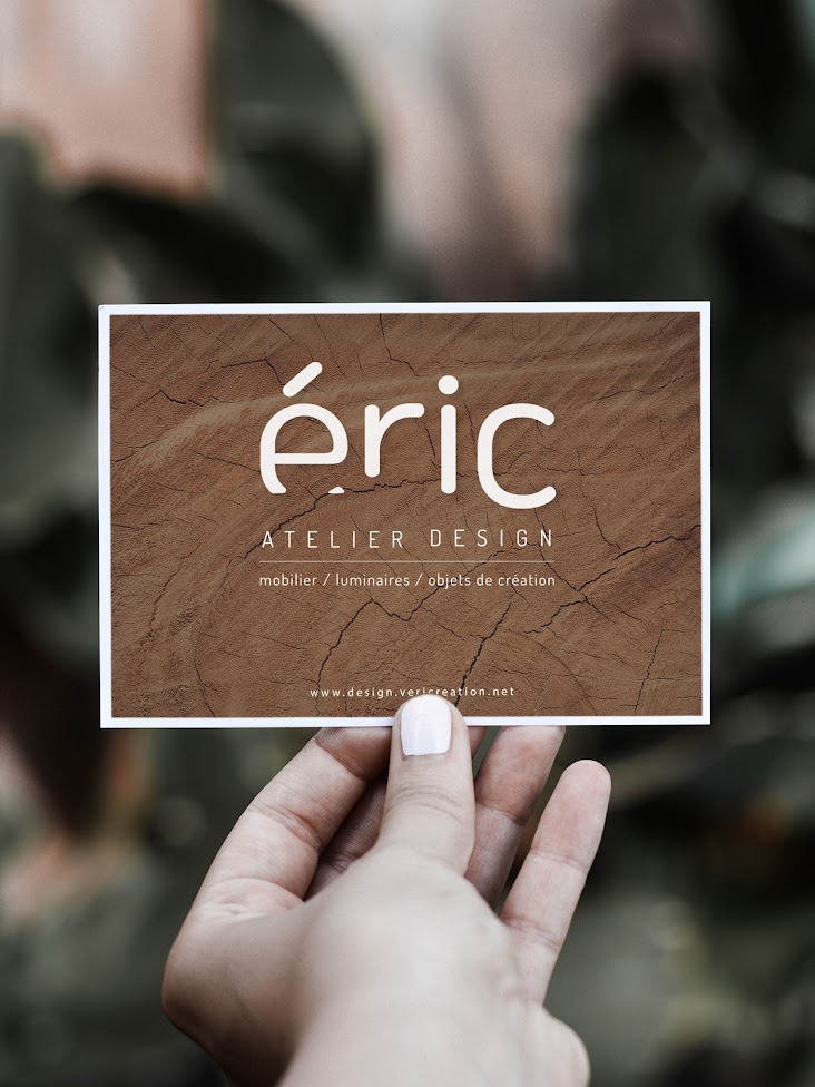 Design graphique carte de visite Eric Atelier design