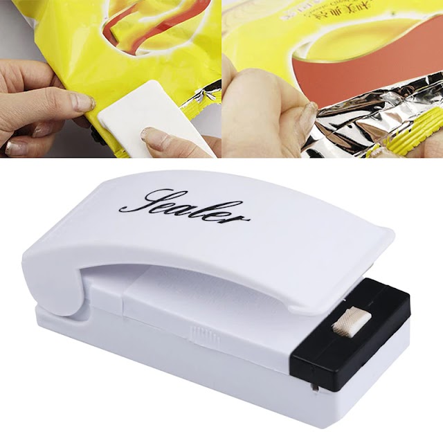 Pilli Poşet Kapatıcı -Pratik Poşet Kapatıcı-Poşet Kapatıcı Sealer