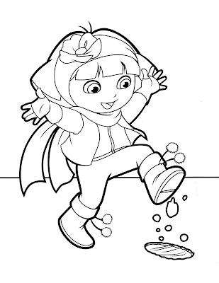 Dora - Desenhos para Colorir