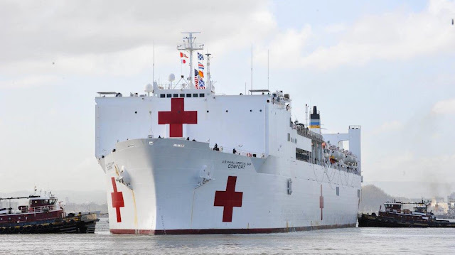 LATINOÁMERICA: Buque hospital Comfort llegó a las costas de Santa Marta en Colombia.