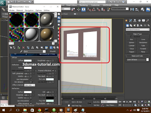 membuat material kaca di 3dsmax