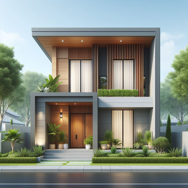 desain depan rumah sederhana