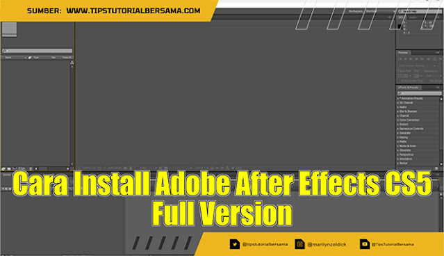 Cara Install Adobe After Effects CS5 Full Version