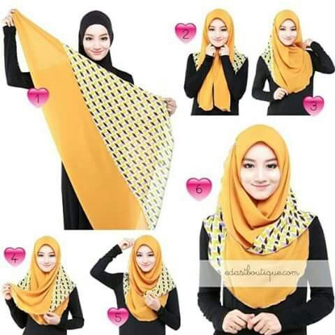 12 Fesyen & Cara Pakai Tudung Bawal Terkini 2017