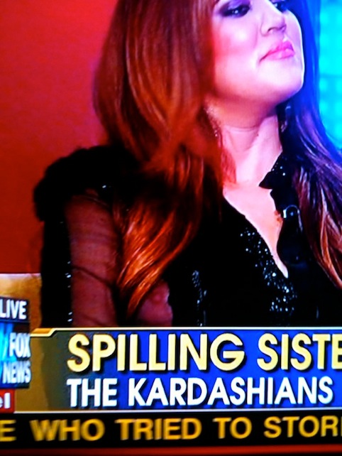 Klhoe Kardashian had a nipple slip on national TV and lets just say she