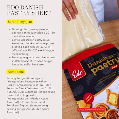 komposisi edo danish pastry sheet